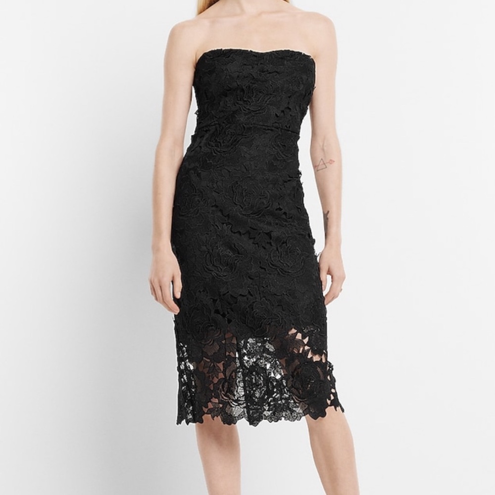 Midi Lace sheath dress NWT
